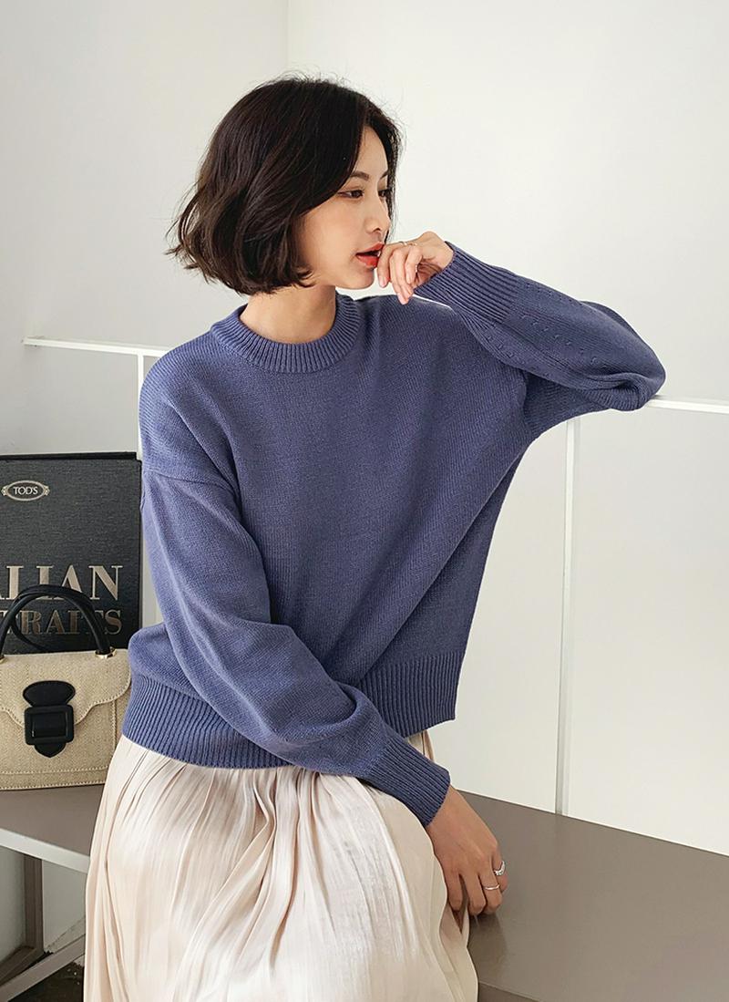 ルーズラウンドニット・全5色