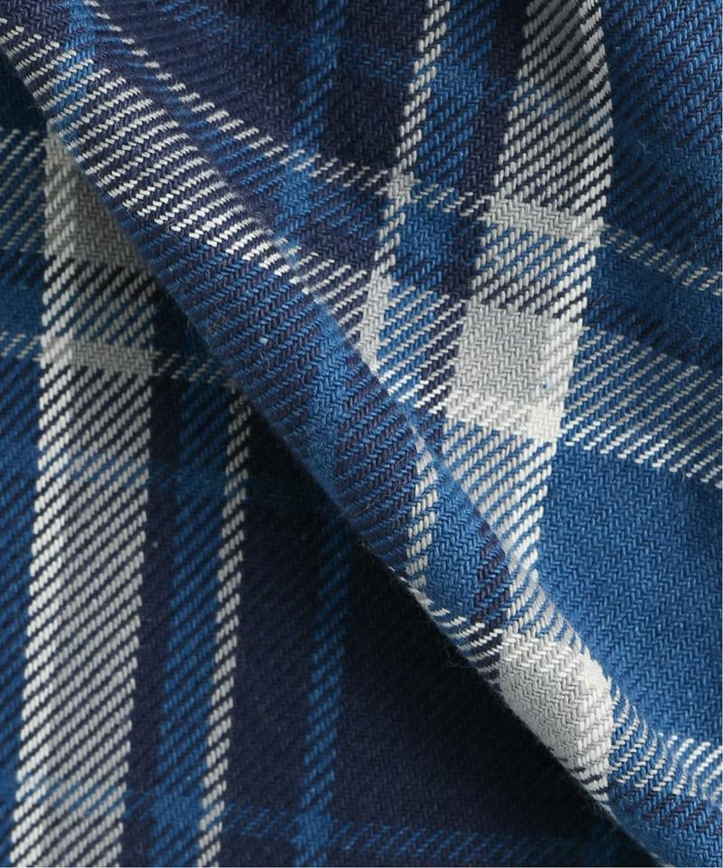 【 e.sen /イーセン】 Blue grey check：パンツ