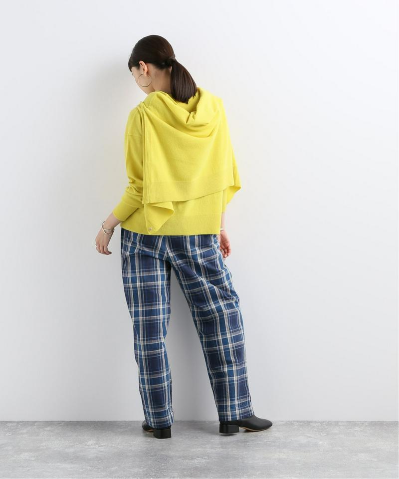 【 e.sen /イーセン】 Blue grey check：パンツ