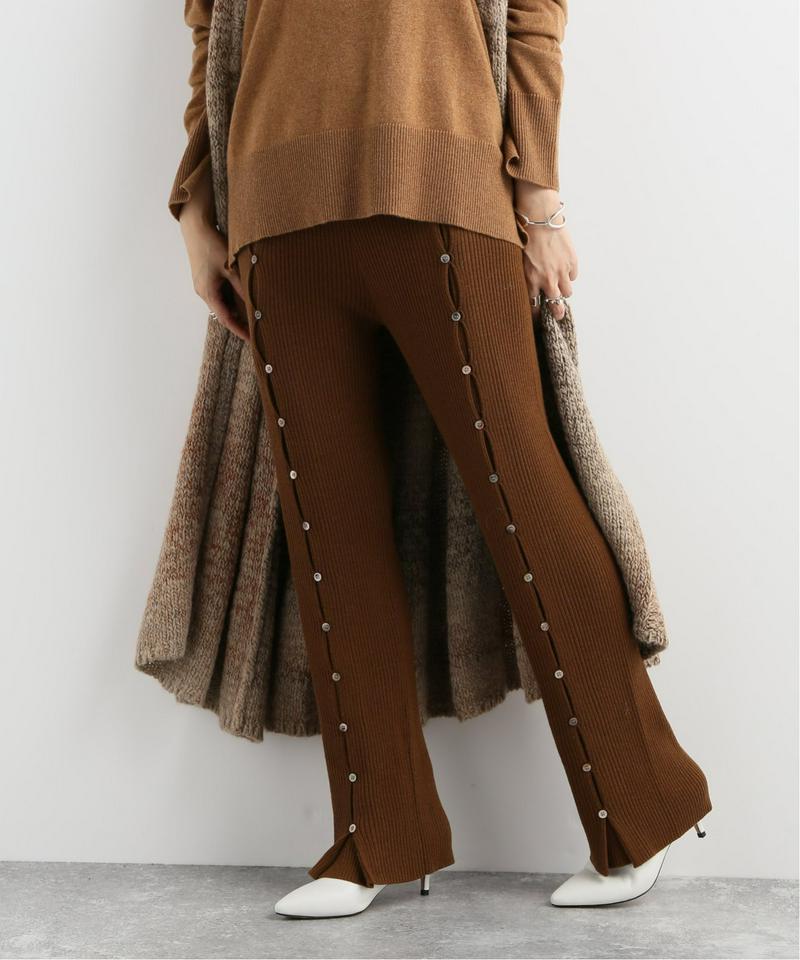 【QUWAGI/クワギ】SECRET GUSSET RIB PANTS:リブパンツ