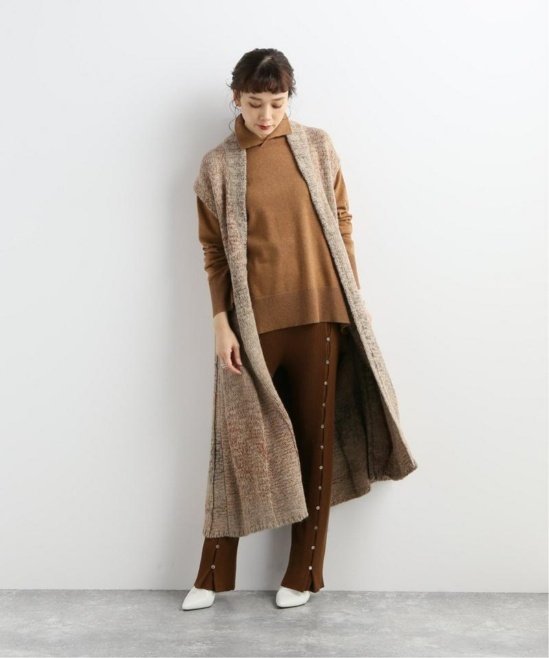【QUWAGI/クワギ】SECRET GUSSET RIB PANTS:リブパンツ