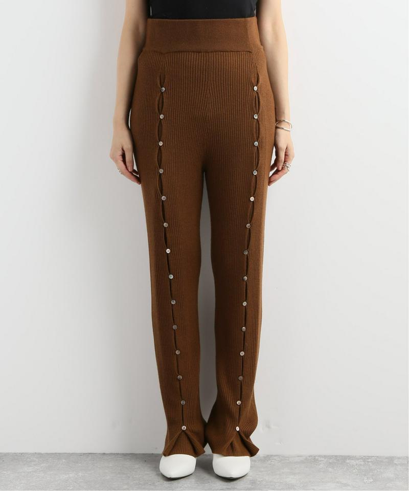 【QUWAGI/クワギ】SECRET GUSSET RIB PANTS:リブパンツ
