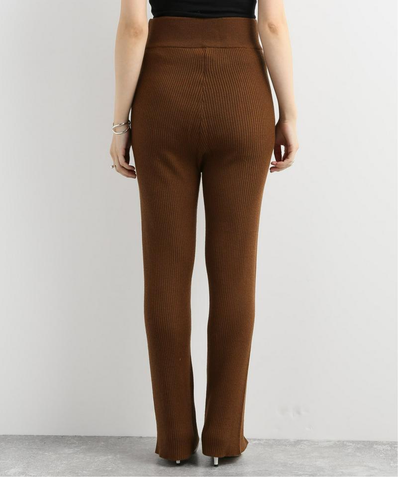 【QUWAGI/クワギ】SECRET GUSSET RIB PANTS:リブパンツ