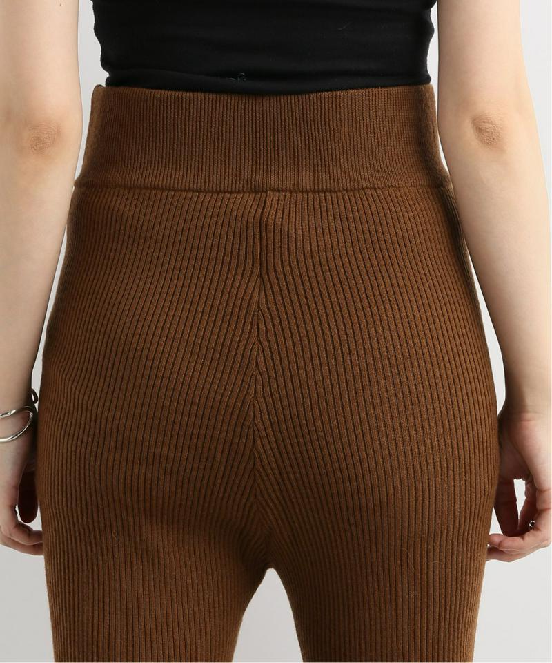 【QUWAGI/クワギ】SECRET GUSSET RIB PANTS:リブパンツ