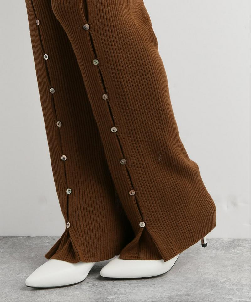 【QUWAGI/クワギ】SECRET GUSSET RIB PANTS:リブパンツ
