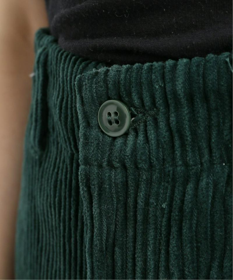 【 e.sen /イーセン】Dark emerald corduroy：パンツ