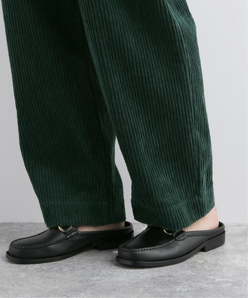 【 e.sen /イーセン】Dark emerald corduroy：パンツ