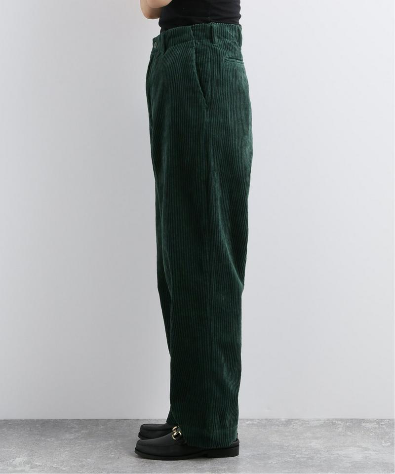 【 e.sen /イーセン】Dark emerald corduroy：パンツ