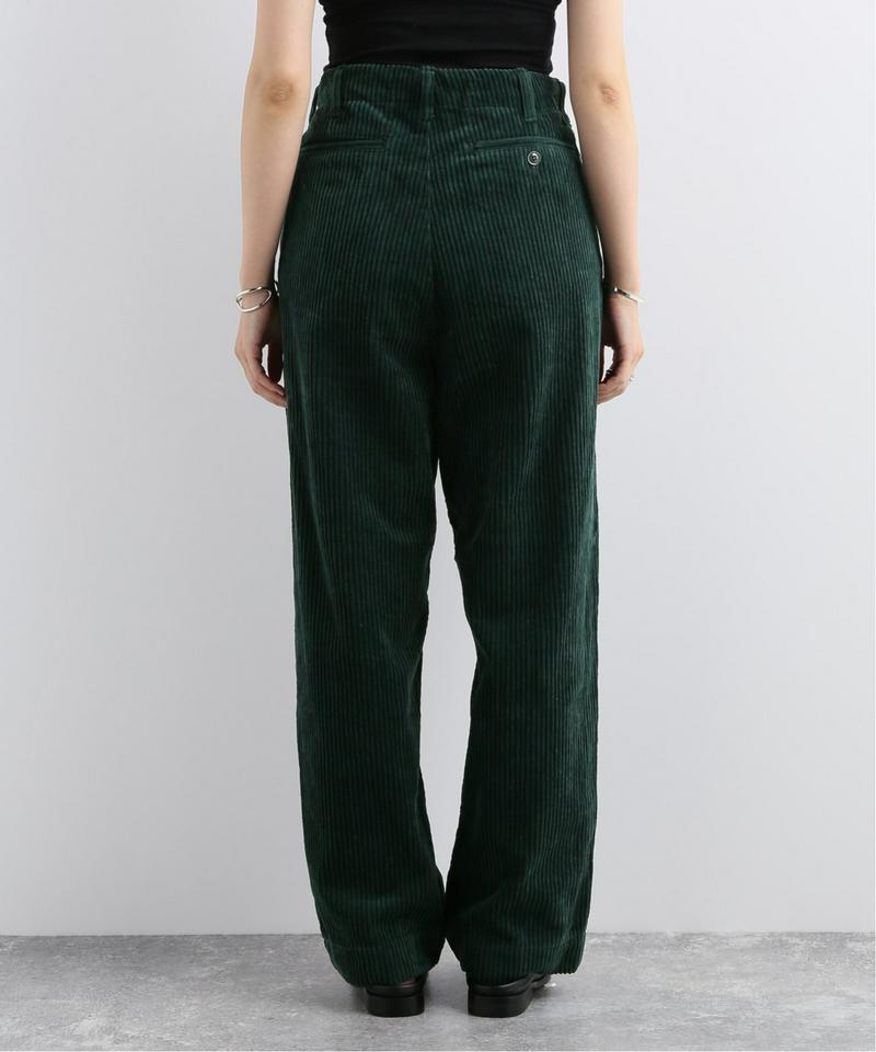 【 e.sen /イーセン】Dark emerald corduroy：パンツ