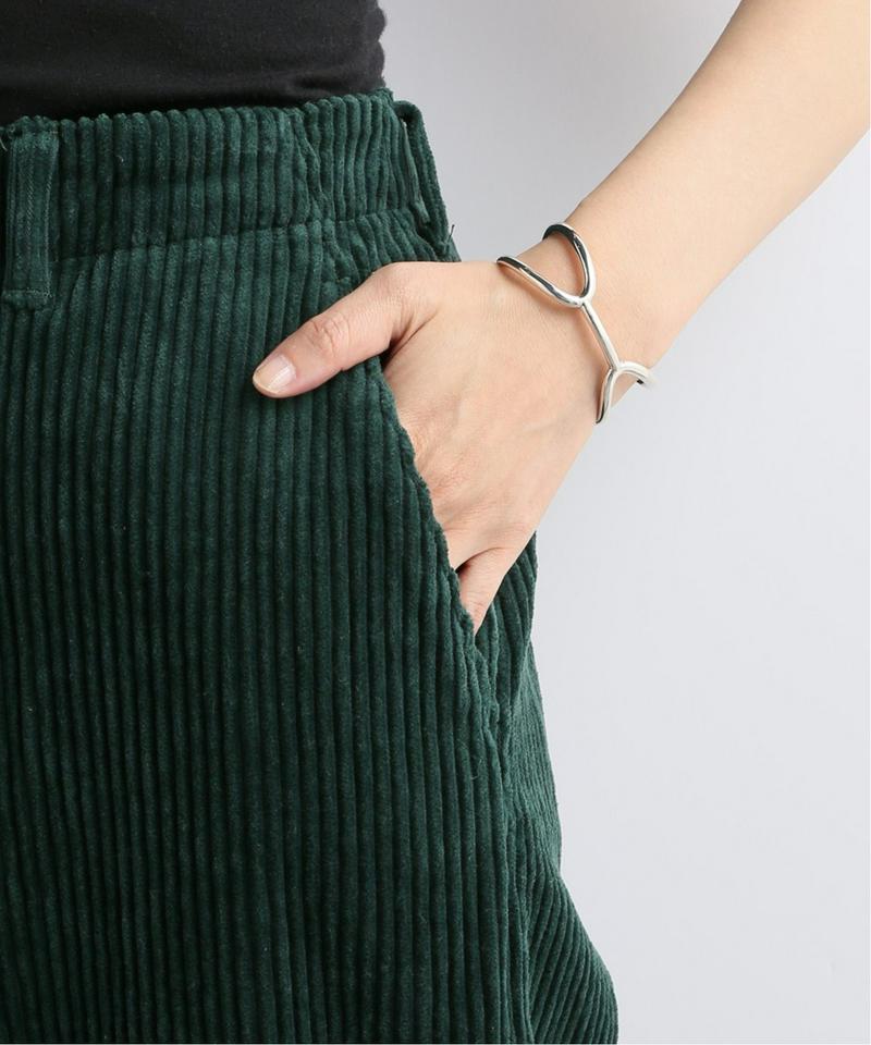 【 e.sen /イーセン】Dark emerald corduroy：パンツ