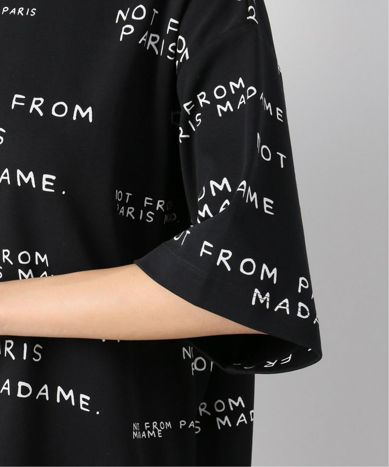 【DROLE DE MONSIEUR / ドロールドムッシュ】Slogan オーバーサイズTシャツ