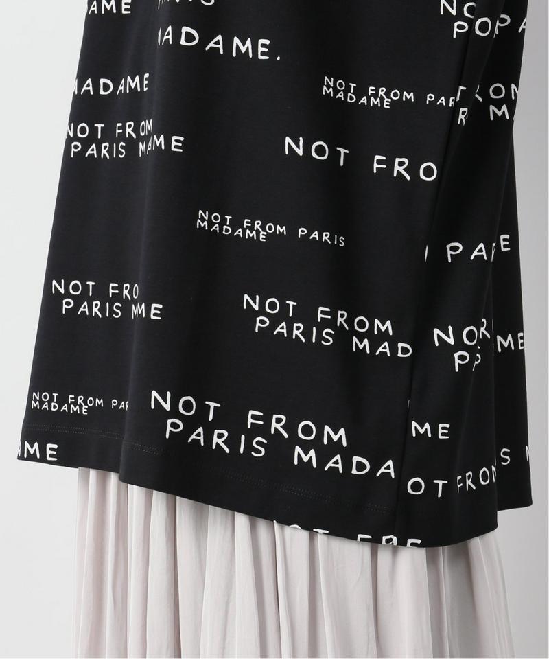 【DROLE DE MONSIEUR / ドロールドムッシュ】Slogan オーバーサイズTシャツ