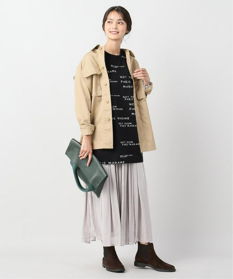 【DROLE DE MONSIEUR / ドロールドムッシュ】Slogan オーバーサイズTシャツ