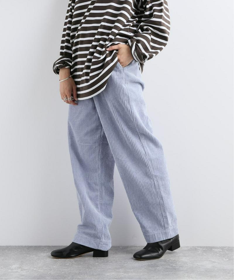 【 e.sen /イーセン】Light blue corduroy：パンツ