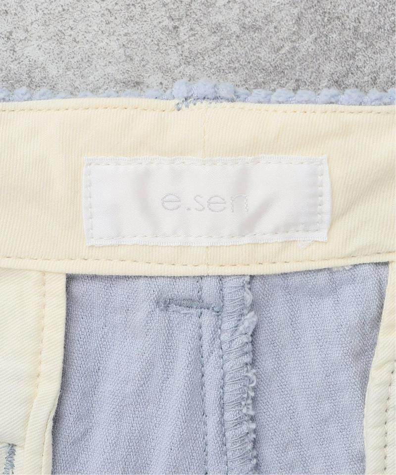 【 e.sen /イーセン】Light blue corduroy：パンツ