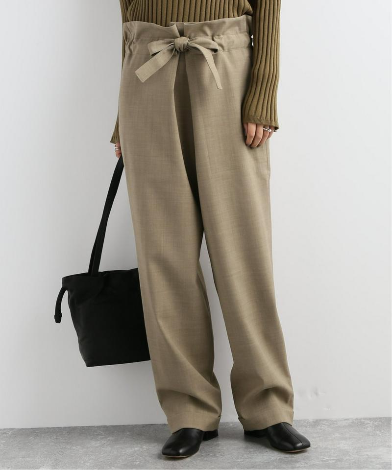 【LE17SEPTEMBRE/セプテンバー】WOOL DRAWSTRING TROUSERS:パンツ