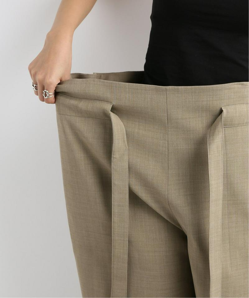 【LE17SEPTEMBRE/セプテンバー】WOOL DRAWSTRING TROUSERS:パンツ