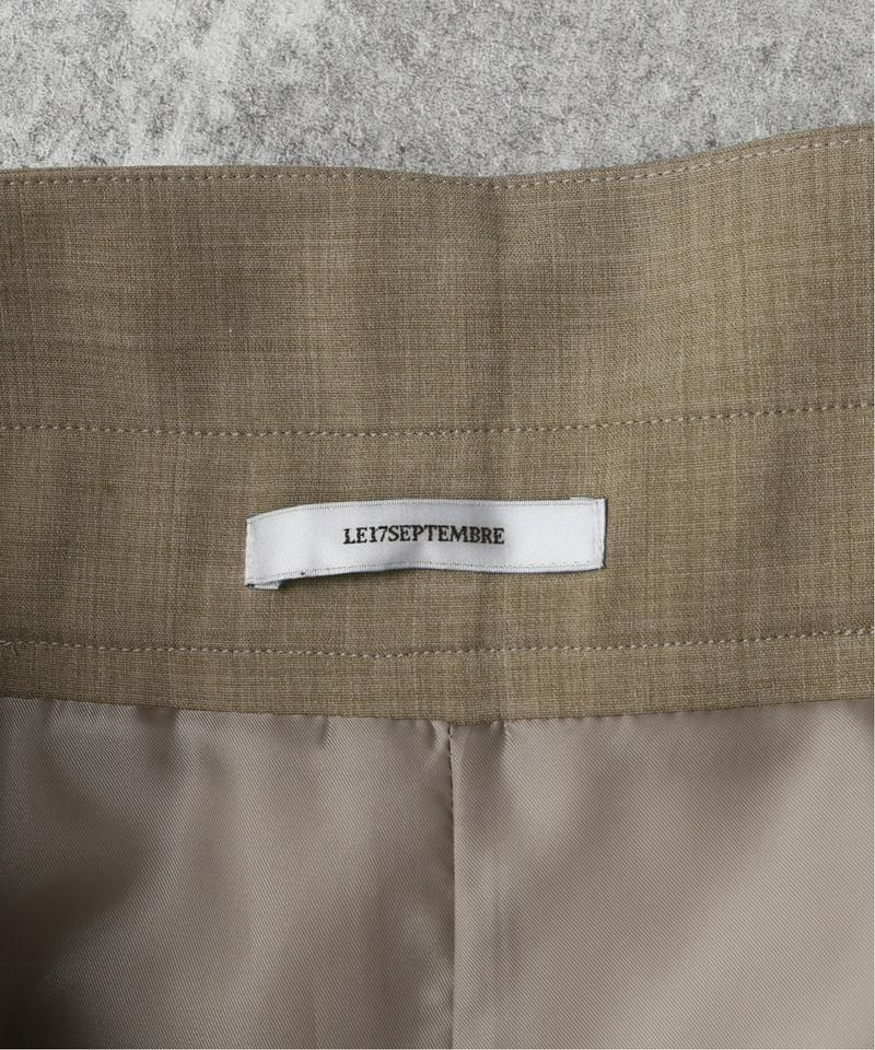 【LE17SEPTEMBRE/セプテンバー】WOOL DRAWSTRING TROUSERS:パンツ