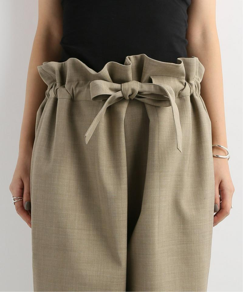 【LE17SEPTEMBRE/セプテンバー】WOOL DRAWSTRING TROUSERS:パンツ