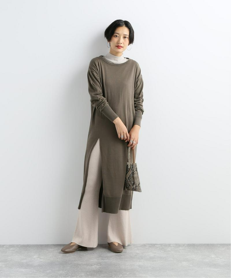 【NEU】リブフレアパンツ
