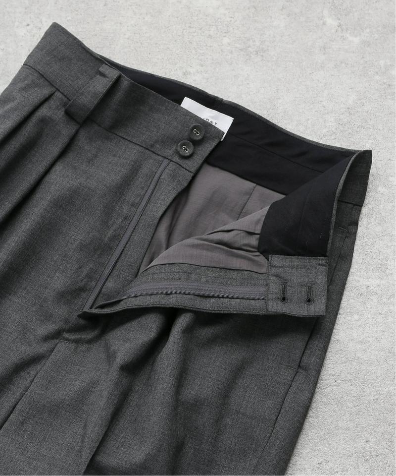 【HOLIDAY/ホリデイ】WOOL TUCK PANTS:パンツ