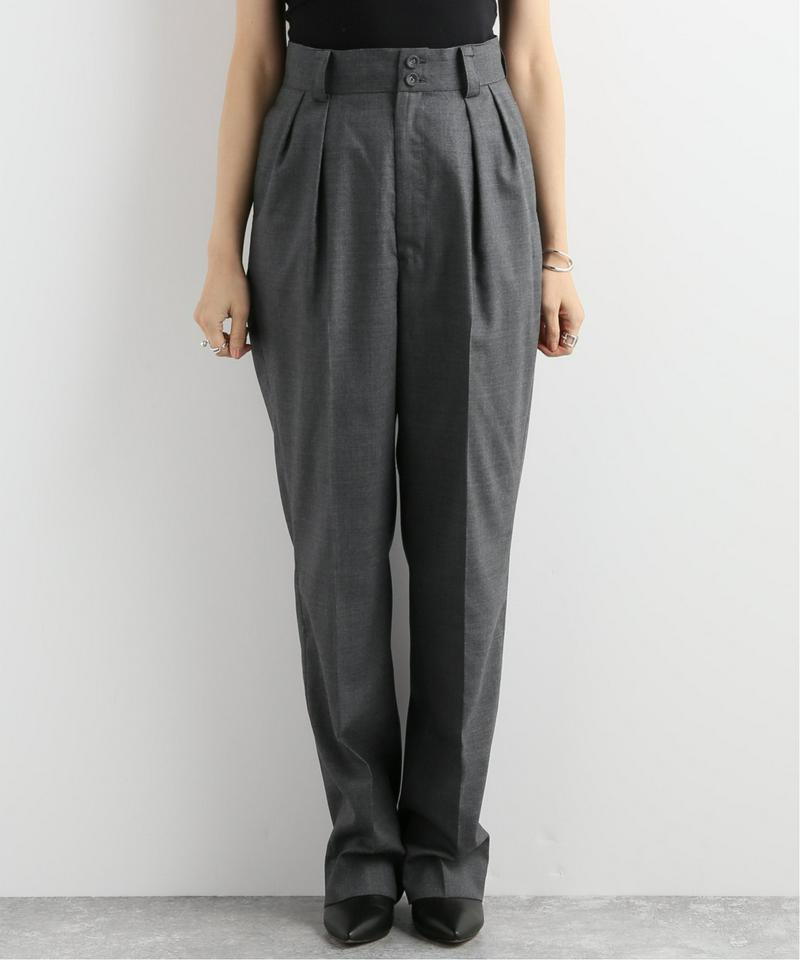 【HOLIDAY/ホリデイ】WOOL TUCK PANTS:パンツ