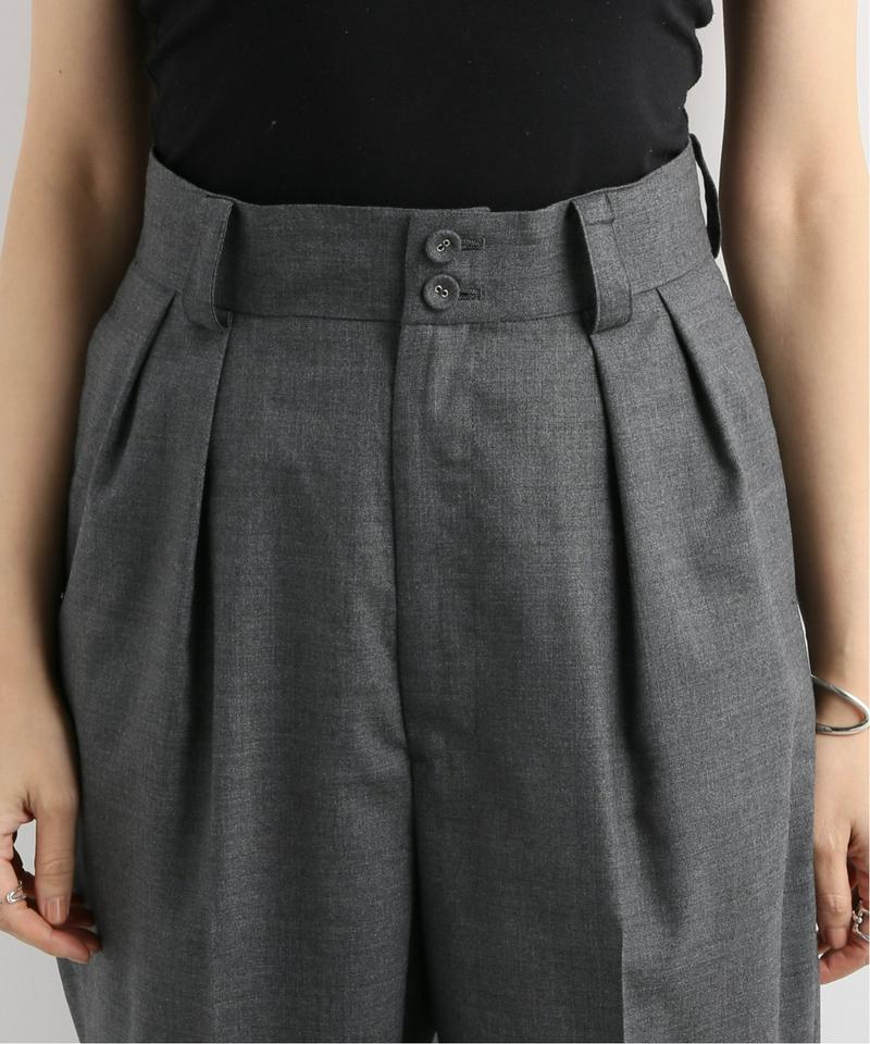 【HOLIDAY/ホリデイ】WOOL TUCK PANTS:パンツ
