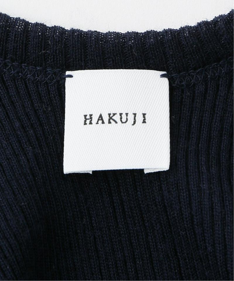 【HAKUJI/ハクジ】 WOOL ノースリーブトップス