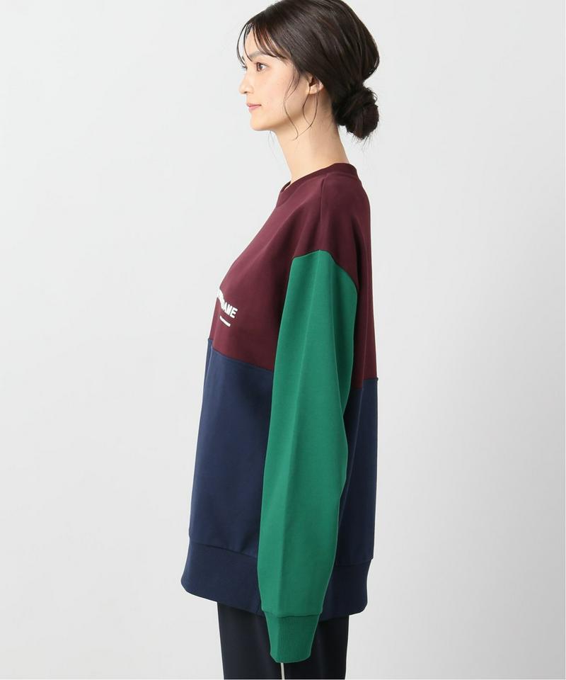 【DROLE DE MONSIEUR / ドロールドムッシュ】Paneled Sloganスウェット