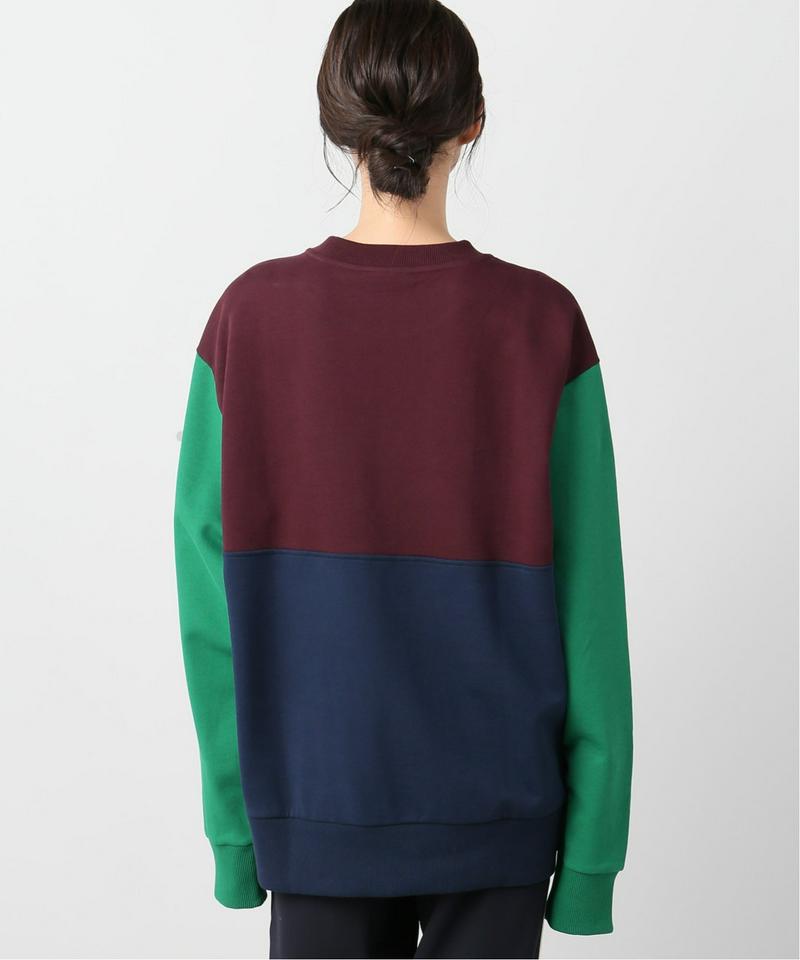【DROLE DE MONSIEUR / ドロールドムッシュ】Paneled Sloganスウェット