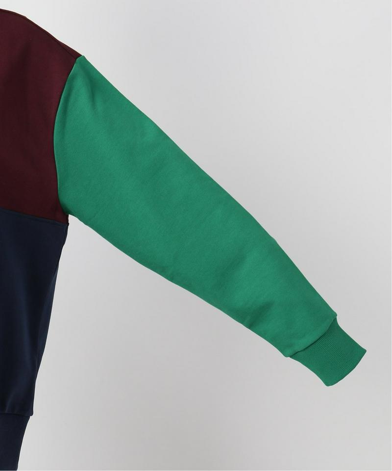【DROLE DE MONSIEUR / ドロールドムッシュ】Paneled Sloganスウェット