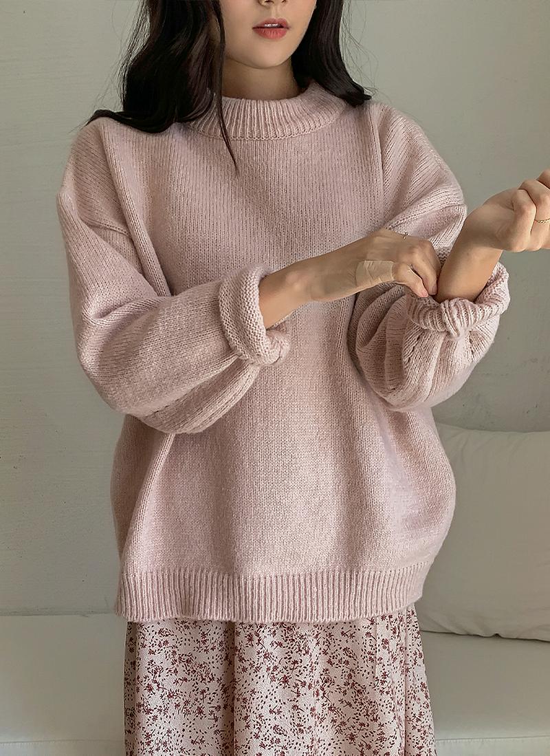 アクリル混ルーズニット