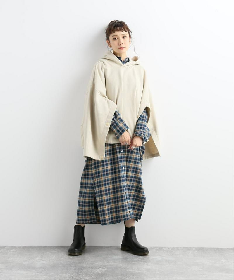【 PRE_ 】PONCHO SNAP HOOD:ポンチョ