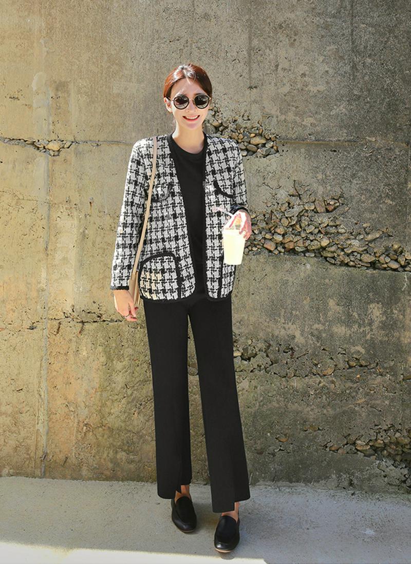 ツイードチェックジャケット