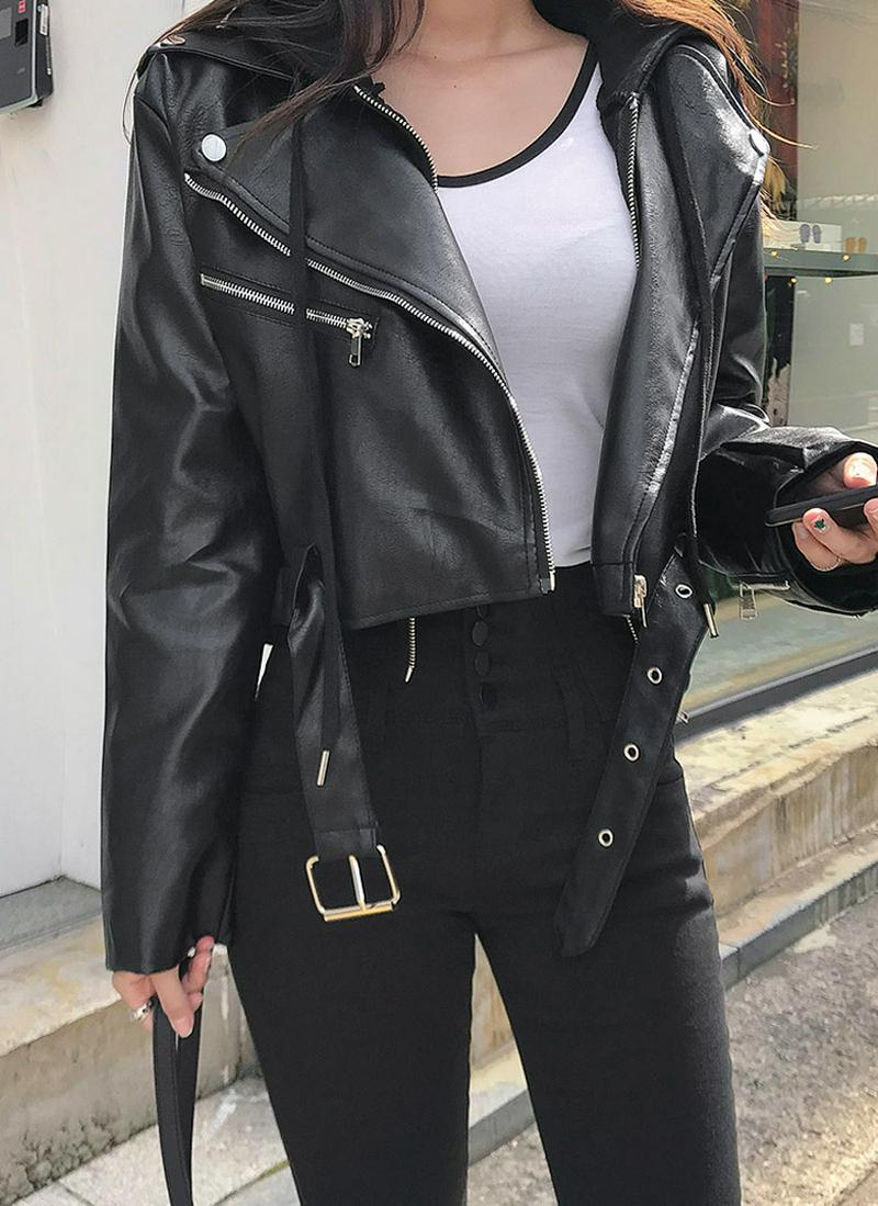 ジッパーライダースジャケット