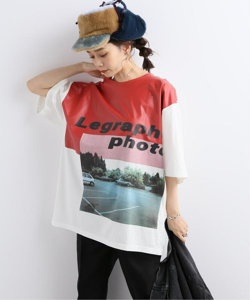 【UN PORTABLE／アン ポータブル】PHOTOGRAPHY CAR:Tシャツ