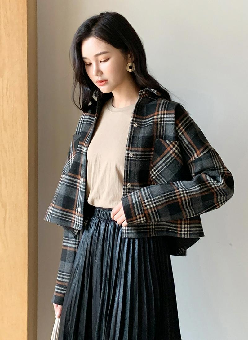 ポケットチェックジャケット・全2色