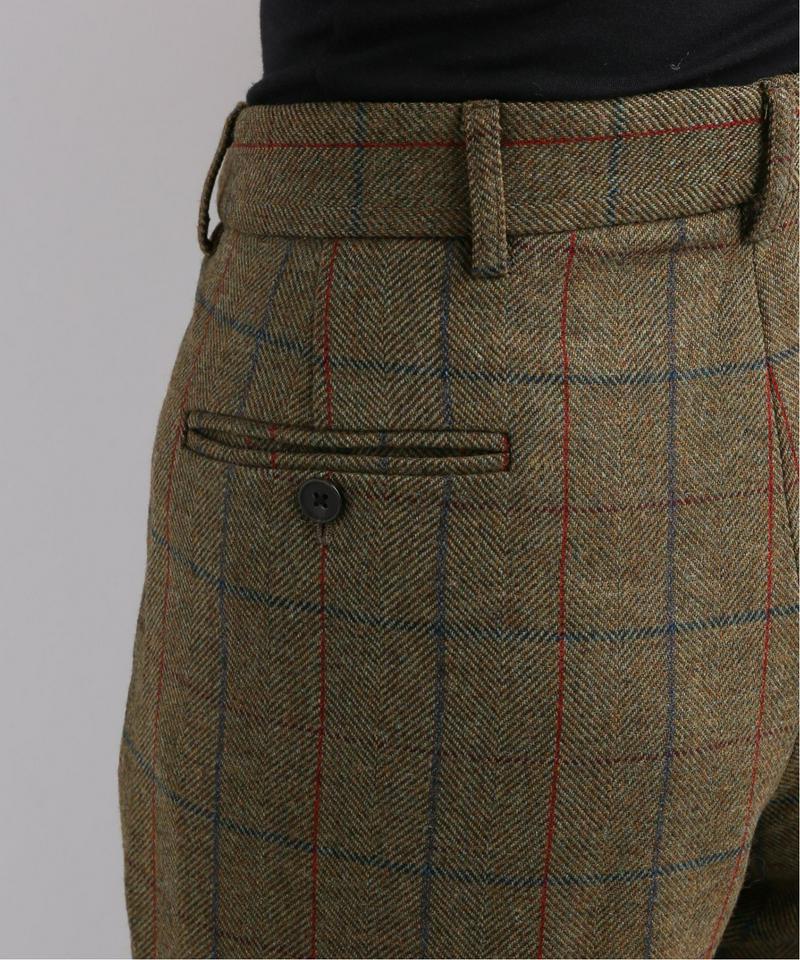 【R13/アールサーティーン】TRIPLE PLEAT CROSSOVER TROUSER:パンツ