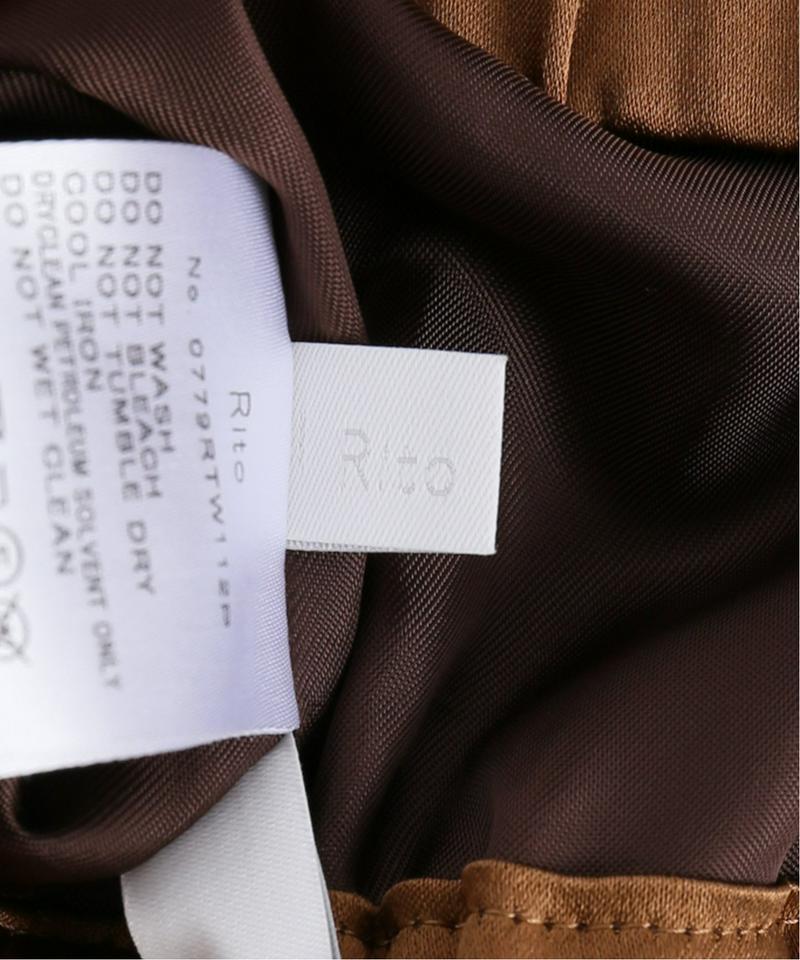 【RITO/リト】MAIN METALLIC WIDE PANTS：パンツ