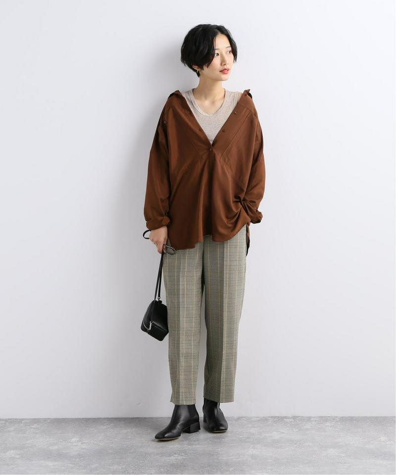 ハイツイストウールクロップドパンツ