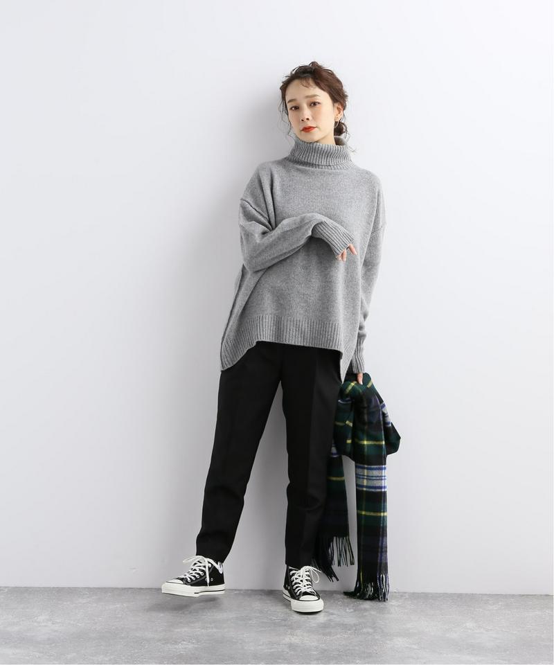 ウールライクツイルテーパードパンツ