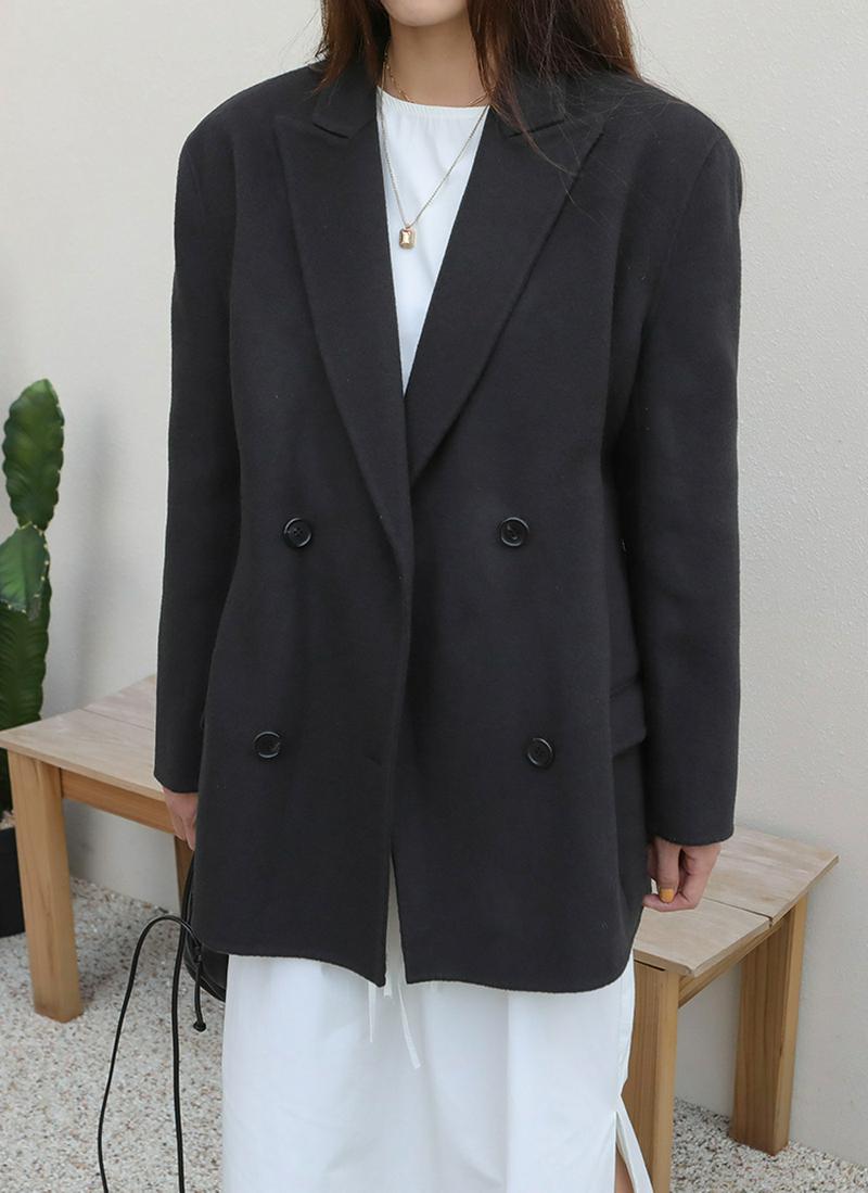 バックタックウールジャケット