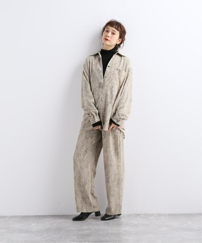 【CLANE/クラネ】PYTHON LOOSE PANTS:パンツ