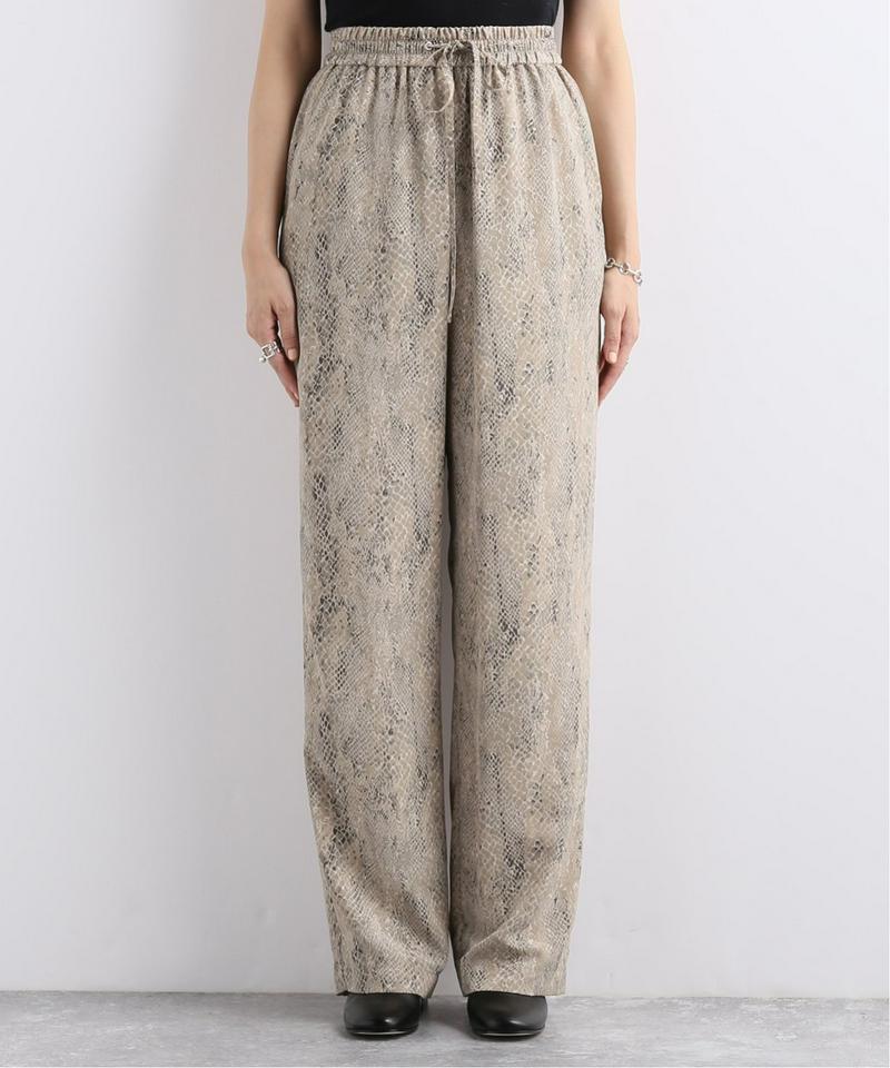 【CLANE/クラネ】PYTHON LOOSE PANTS:パンツ