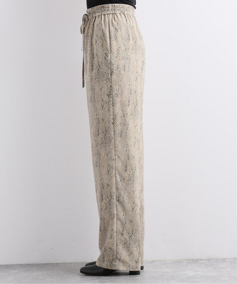 【CLANE/クラネ】PYTHON LOOSE PANTS:パンツ