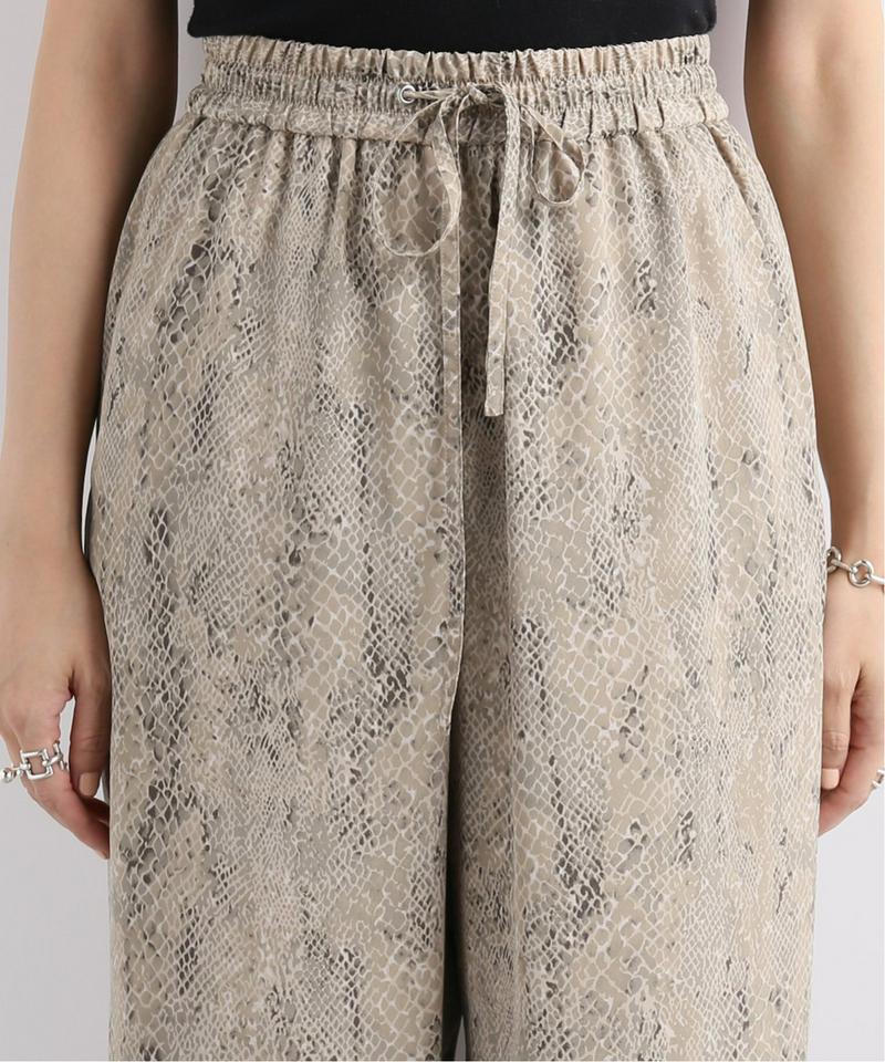 【CLANE/クラネ】PYTHON LOOSE PANTS:パンツ