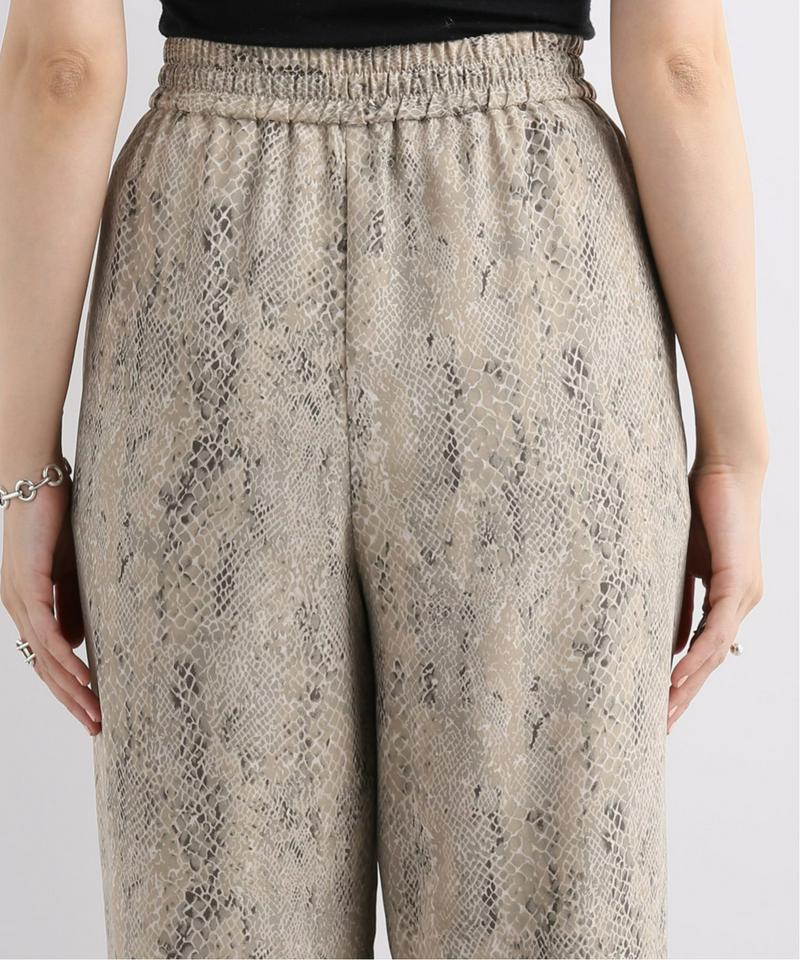 【CLANE/クラネ】PYTHON LOOSE PANTS:パンツ