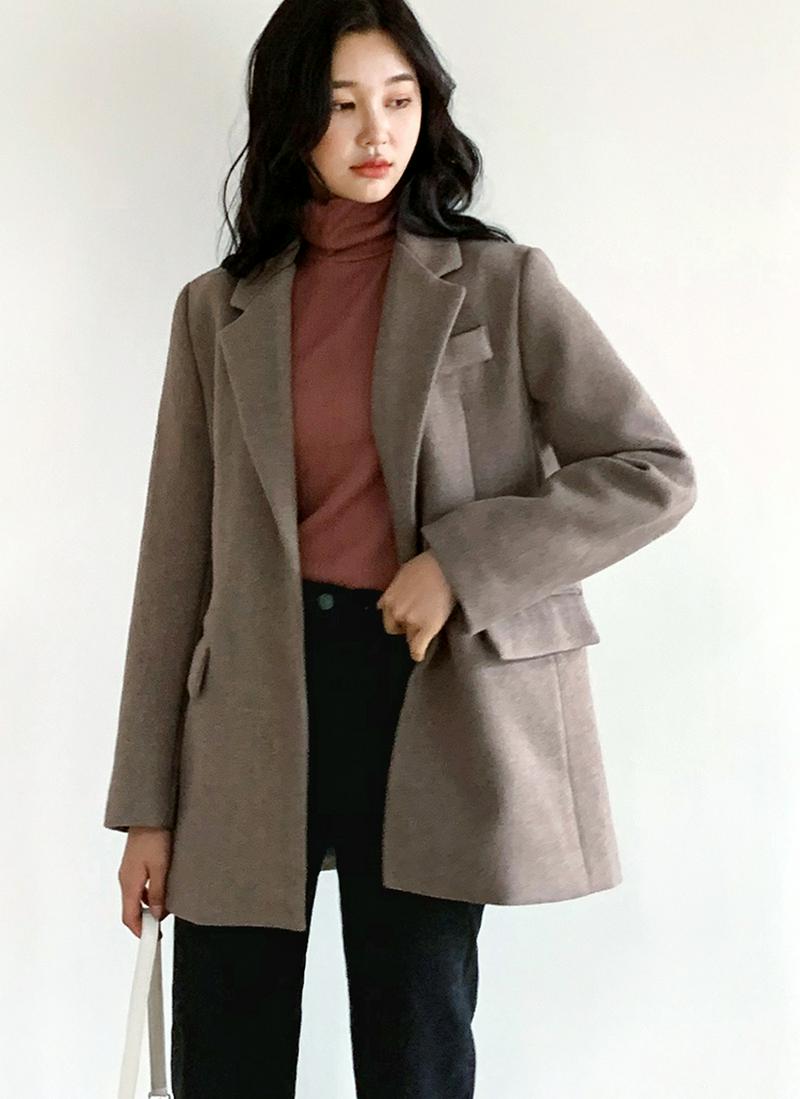 ストラップ付ミドルジャケット・全3色