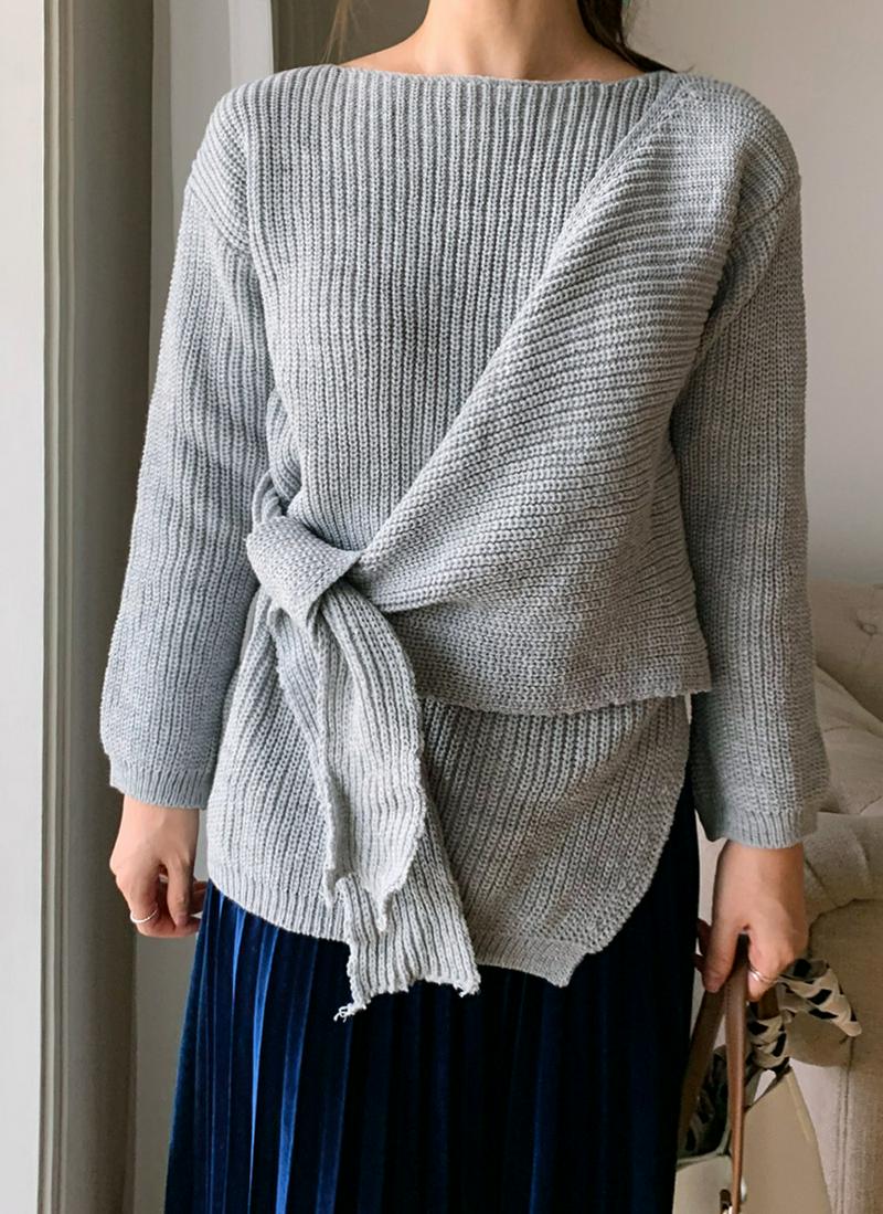 スリットラップニット・全5色