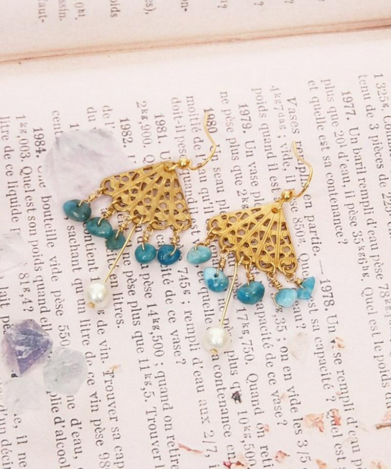 K14GFアパタイトサザレピアス